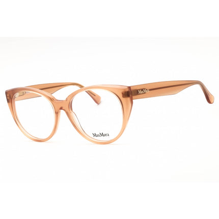Max Mara Women's Eyeglasses - Shiny Light Brown Acetate Cat Eye Full Rim | MM5161 045 ,