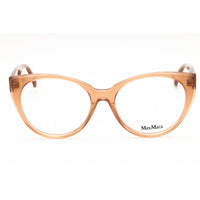Max Mara Women's Eyeglasses - Shiny Light Brown Acetate Cat Eye Full Rim | MM5161 045 ,