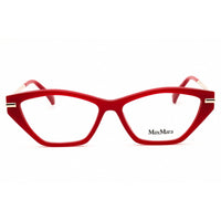 Max Mara Women's Eyeglasses - Shiny Red Acetate Cat Eye Full Rim Frame | MM5176 066 ,