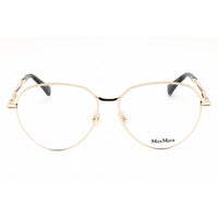 Max Mara Women's Eyeglasses - Pale Gold Metal Pilot Shape Full Rim Frame | MM5178 032 ,