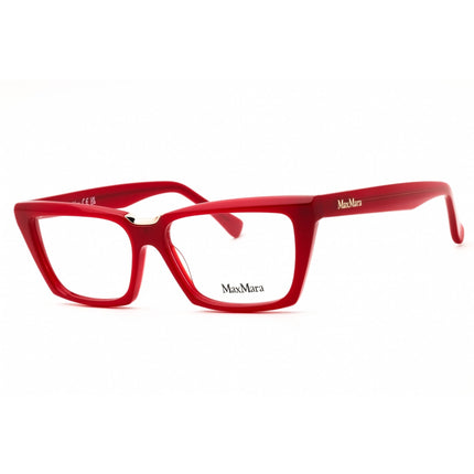 Max Mara Women's Eyeglasses - Shiny Red Acetate Rectangular Full Rim | MM5180 066 ,