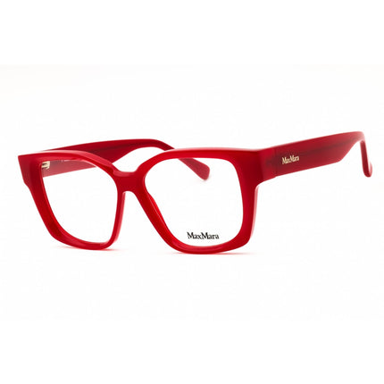 Max Mara Women's Eyeglasses - Shiny Red Acetate Square Full Rim Frame | MM5184 066 ,