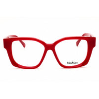 Max Mara Women's Eyeglasses - Shiny Red Acetate Square Full Rim Frame | MM5184 066 ,