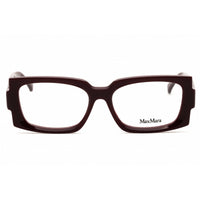 Max Mara Women's Eyeglasses - Shiny Bordeaux Acetate Rectangular Frame | MM5189 069 ,