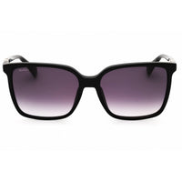 Max Mara Women's Sunglasses - Shiny Black Acetate Rectangular Frame | MM0046 01B ,
