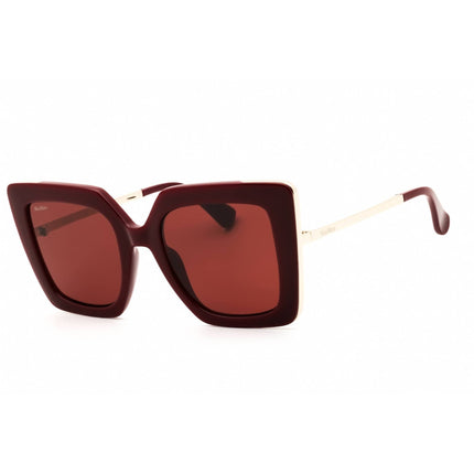 Max Mara Women's Sunglasses - Shiny Bordeaux/Rose Gold Full Rim Frame | MM0051 69S ,