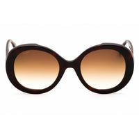 Max Mara Women's Sunglasses - Dark Havana Acetate Round Full Rim Frame | MM0074 52F ,