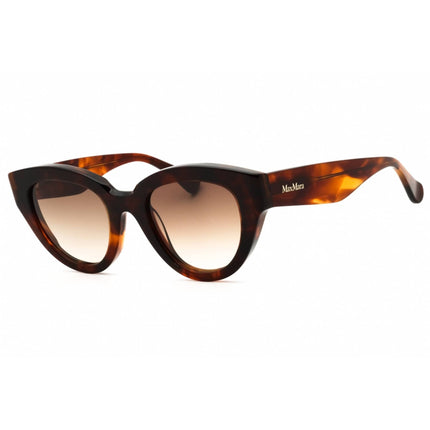 Max Mara Women's Sunglasses - Blonde Havana Acetate Full Rim Frame | MM0077 53F ,