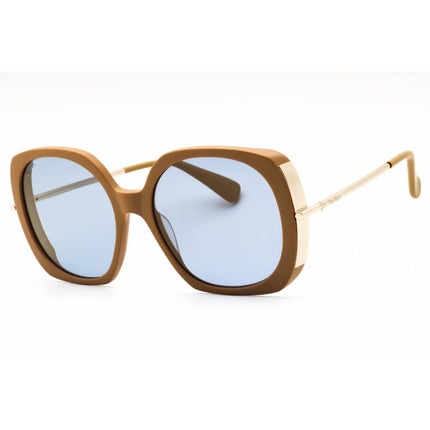 Max Mara Women's Sunglasses - Matte Light Brown/Gold Acetate Frame | MM0079 46X ,