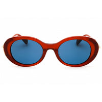 Max Mara Women's Sunglasses - Red/Gold Acetate Oval Full Rim Frame | MM0080 68V ,