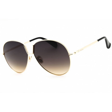 Max Mara Women's Sunglasses - Gold Metal Aviator Shape Full Rim Frame | MM0081 32B ,