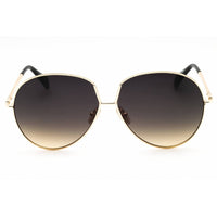 Max Mara Women's Sunglasses - Gold Metal Aviator Shape Full Rim Frame | MM0081 32B ,