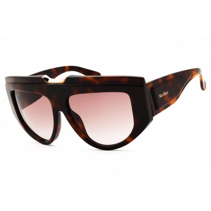 Max Mara Women's Sunglasses - Dark Havana Acetate Oversized Frame | MM0083 52F ,