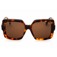 Max Mara Women's Sunglasses - Dark Havana Acetate Oversized Frame | MM0088 52E ,