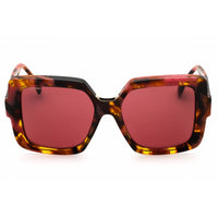 Max Mara Women's Sunglasses - Havana/Bordeaux Acetate Oversized Frame | MM0088 55S ,