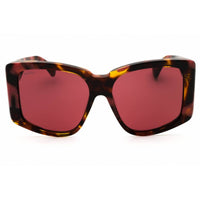 Max Mara Women's Sunglasses - Havana/Bordeaux Acetate Oversized Frame | MM0098 55S ,