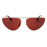 Max Mara Women's Sunglasses - Gold Metal Cat Eye Shape Half Rim Frame | MM0122 32S ,