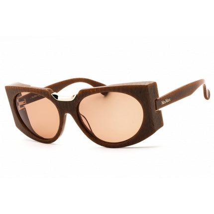 Max Mara Women's Sunglasses - Havana Acetate Cat Eye Full Rim Frame | MM0123 56E ,