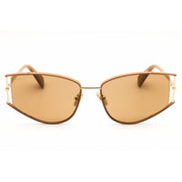 Max Mara Women's Sunglasses - Shiny Light Brown/Gold Cat Eye Frame | MM0141 45E ,