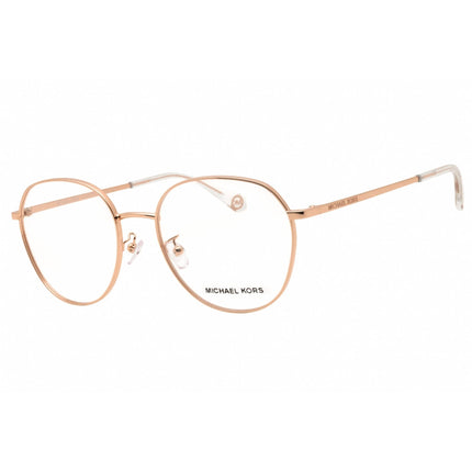 Michael Kors Women's Eyeglasses - Round Shape Rose Gold Metal Frame | 0MK3067D 1108 ,