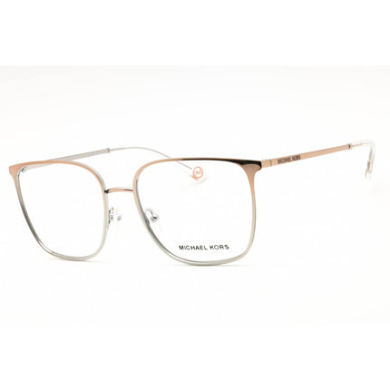 Michael Kors Women's Eyeglasses - Rectangular Rose Gold Metal Frame | 0MK3068 1108 ,