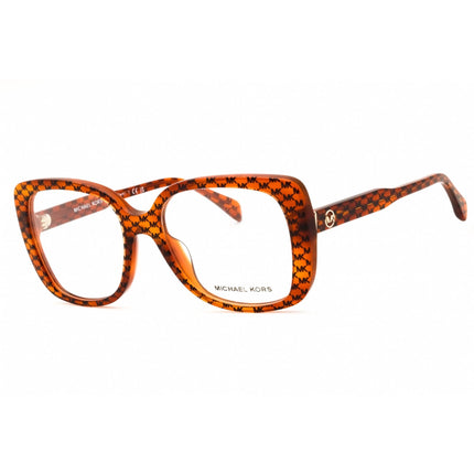 Michael Kors Women's Eyeglasses - Pattern Amber Plastic Full Rim Frame | 0MK4104U 3555 ,