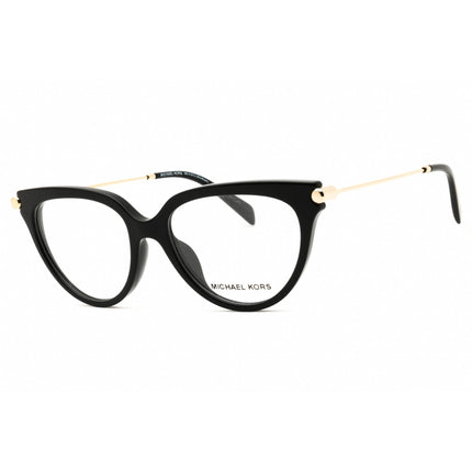 Michael Kors Women's Eyeglasses - Black/Gold Cat Eye Full Rim Frame | 0MK4151U 3005 ,