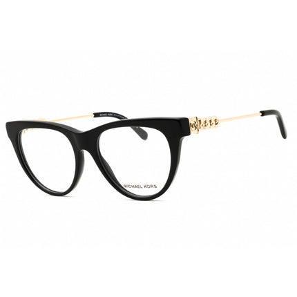 Michael Kors Women's Eyeglasses - Black/Gold Acetate Cat Eye Frame | MK4137 3005 ,