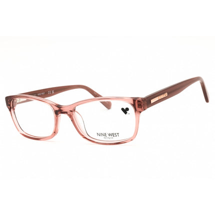 Nine West Women's Eyeglasses - Crystal Rose Acetate Rectangular Frame | NW5210N 601 ,