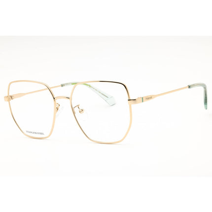 Polaroid Core Women's Eyeglasses - Gold Metal Geometric Full Rim | PLD D508/G 0J5G 00 ,