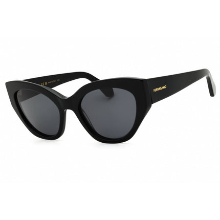 Salvatore Ferragamo Women's Sunglasses - Black Acetate Cat Eye Frame | SF1107S 001 ,