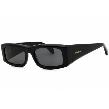 Salvatore Ferragamo Men's Sunglasses - Black Acetate Rectangular Frame | SF2012S 001 ,