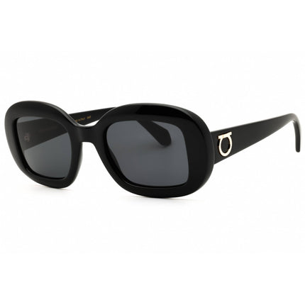 Salvatore Ferragamo Women's Sunglasses - Black Oval Full Rim Frame | SF2038SE 001 ,