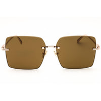 Salvatore Ferragamo Women's Sunglasses - Rose Gold Metal Square Frame | SF311S 780 ,