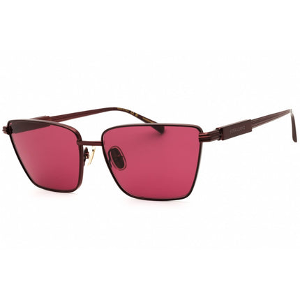 Salvatore Ferragamo Women's Sunglasses - Wine Metal Cat Eye Shape Frame | SF331S 606 ,