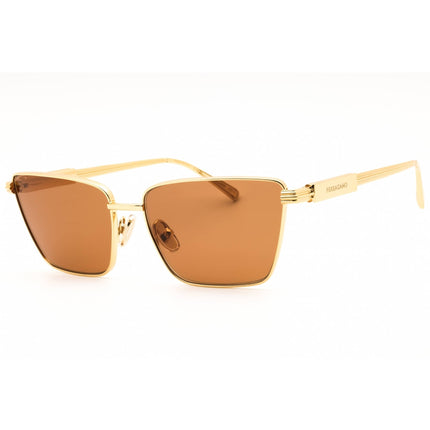 Salvatore Ferragamo Women's Sunglasses - Gold Metal Cat Eye Shape Frame | SF331S 745 ,