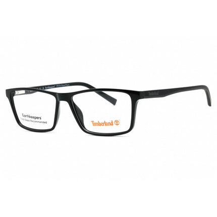 Timberland Men's Eyeglasses - Shiny Black Plastic Square Full Rim Frame | TB1732 001 ,