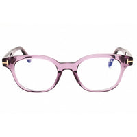 Tom Ford Unisex Eyeglasses - Shiny Violet Acetate Square Full Rim Frame | FT6130-B 081 ,