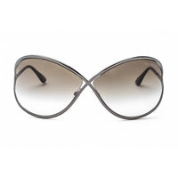 Tom Ford Women's Sunglasses - Shiny Dark Bronze Metal Cat Eye Full Rim | FT0130 36F ,