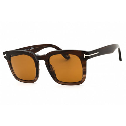 Tom Ford Men's Sunglasses - Brown Havana Acetate Rectangular Frame | FT0751 55E ,