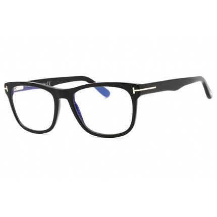 Tom Ford Men's Eyeglasses - Shiny Black Acetate Rectangular Frame | FT5662-B 001 ,