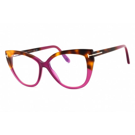 Tom Ford Women's Eyeglasses - Shiny Violet/Pink/Brown Acetate Frame | FT5673-B 081 ,