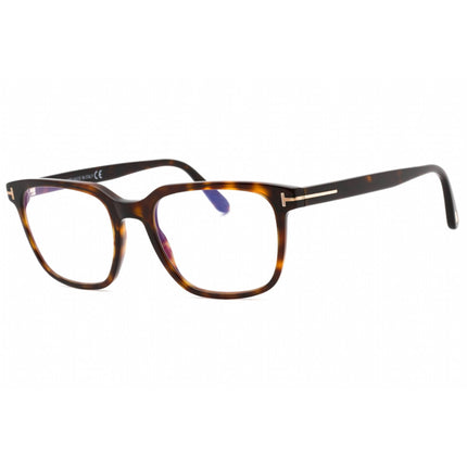 Tom Ford Men's Eyeglasses - Dark Havana Acetate Rectangular Frame | FT5818-B 052 ,