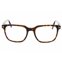 Tom Ford Men's Eyeglasses - Dark Havana Acetate Rectangular Frame | FT5818-B 052 ,