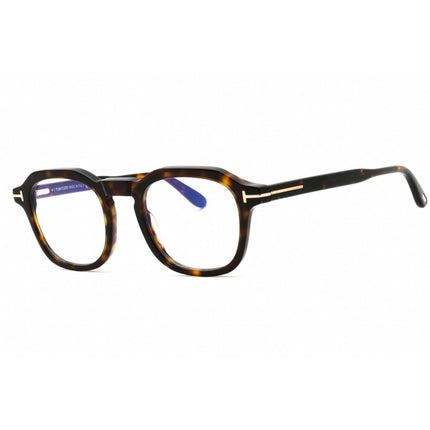 Tom Ford Men's Eyeglasses - Dark Havana Acetate Round Full Rim Frame | FT5836-B 052 ,