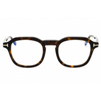Tom Ford Men's Eyeglasses - Dark Havana Acetate Round Full Rim Frame | FT5836-B 052 ,