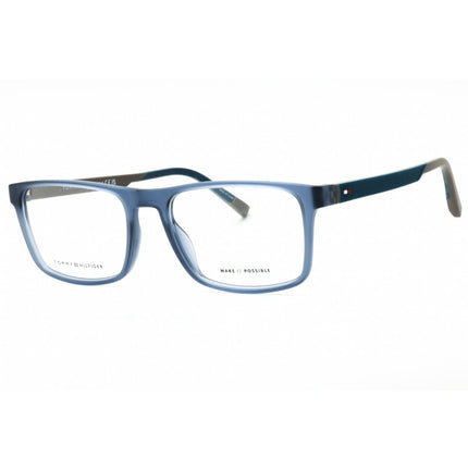 Tommy Hilfiger Men's Eyeglasses - Blue Brown Plastic Square Frame | TH 2148 0S9W 00 ,