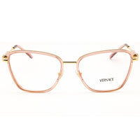 Versace Women's Eyeglasses - Transparent Peach/Gold Cat Eye Frame | 0VE1292 1507 ,