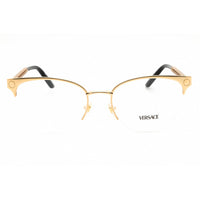 Versace Women's Eyeglasses - Gold Metal Round Shape Half Rim Frame | 0VE1297 1002 ,