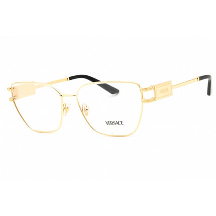 Versace Women's Eyeglasses - Gold Metal Cat Eye Shape Full Rim Frame | 0VE1301 1002 ,